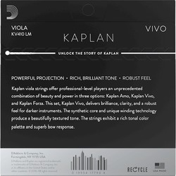 Струны DAddario Kaplan Vivo Viola Long Scale Medium