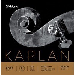 Струны DAddario Kaplan Solo Double Bass F# String 3/4 Medium
