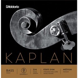 Струны DAddario Kaplan Solo Double Bass D-Ext String 3/4 Medium