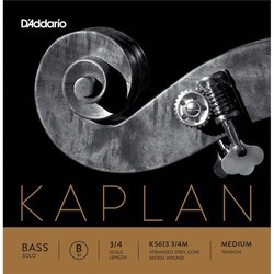 Струны DAddario Kaplan Solo Double Bass B String 3/4 Medium