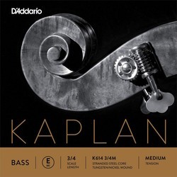 Струны DAddario Kaplan Double Bass E String 3/4 Medium