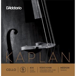 Струны DAddario Kaplan Cello G String 4/4 Medium
