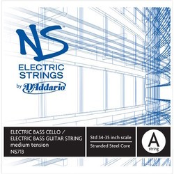 Струны DAddario NS Electric Bass Guitar/Cello A String 4/4 Medium