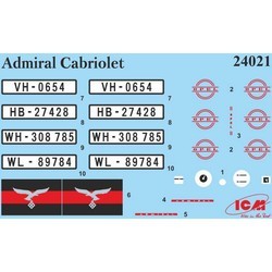 Сборные модели (моделирование) ICM Admiral Cabriolet (1:24)