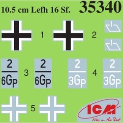 Сборные модели (моделирование) ICM 10.5cm leFH 16(Sf) auf Geschutzwagen FCM36 (f) (1:35)