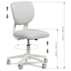 Компьютерные кресла FunDesk Buono with footrest (серый)