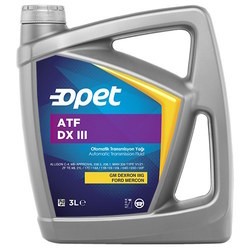 Трансмиссионные масла Opet ATF DX III 3L