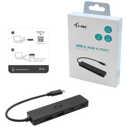 Картридеры и USB-хабы i-Tec USB-C Metal HUB 2x USB 3.0 + 2x USB-C