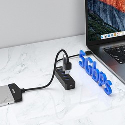 Картридеры и USB-хабы Unitek uHUB Q4 4 Ports Powered USB 3.0 Hub with USB-C Power Port