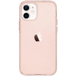 Чехлы для мобильных телефонов Spigen Liquid Crystal Glitter for iPhone 12 mini (розовый)