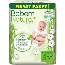 Подгузники (памперсы) Bebem Natural 3 / 56 pcs