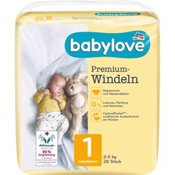 Подгузники (памперсы) Babylove Premium 1 / 28 pcs