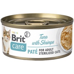 Корм для кошек Brit Care Pate Sterilized Tuna with Shrimps 70 g