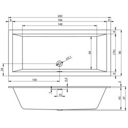 Ванны RIHO Rethink Cubic 200x90 B110001005