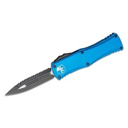 Ножи и мультитулы Microtech Hera Double Edge Black Blade FS Serrator