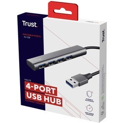 Картридеры и USB-хабы Trust Halyx 4-Port USB Hub