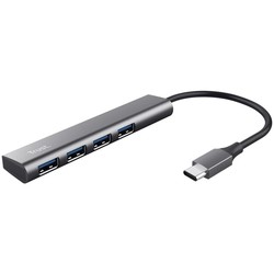Картридеры и USB-хабы Trust Halyx 4-Port USB-C Hub