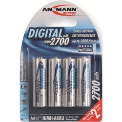 Аккумуляторы и батарейки Ansmann Digital 4xAA 2700 mAh