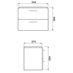 Тумбы под умывальник Cersanit Lara Mille Slim 60 S801-359 (белый)