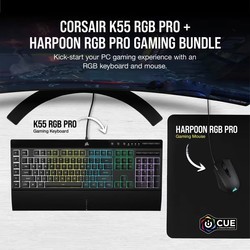 Клавиатуры Corsair K55 RGB PRO + Harpoon RGB PRO