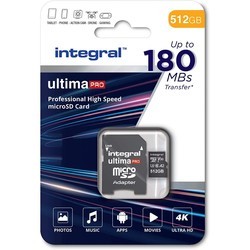 Карты памяти Integral Professional High Speed microSDXC V30 UHS-I U3 180MB/s 1&nbsp;ТБ