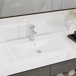 Умывальники VidaXL Basin with Faucet Hole Ceramic 147020 600&nbsp;мм