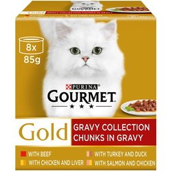 Корм для кошек Gourmet Gold Chunks in Gravy 8 pcs