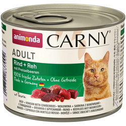 Корм для кошек Animonda Adult Carny Beef/Venison with Cowberries  200 g 6 pcs