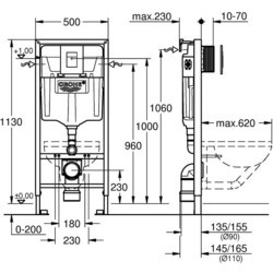 Инсталляции для туалета Grohe Rapid SL 38772SH0