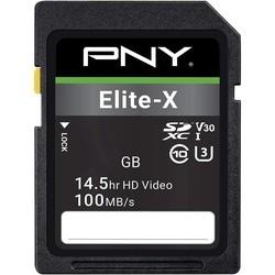 Карты памяти PNY Elite-X SD Class 10 U3 V30 128&nbsp;ГБ