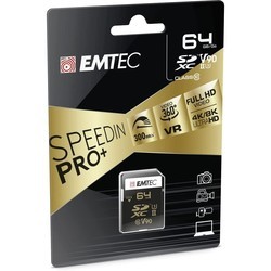 Карты памяти Emtec SDXC UHS-II U3 V90 SpeedIN Pro+ 64&nbsp;ГБ