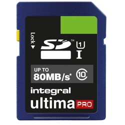 Карты памяти Integral UltimaPro SD Class 10 UHS-I U1 80 MB/s 8&nbsp;ГБ