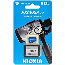 Карты памяти KIOXIA Exceria G2 microSD with Adapter 512&nbsp;ГБ