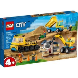 Конструкторы Lego Construction Trucks and Wrecking Ball Crane 60391
