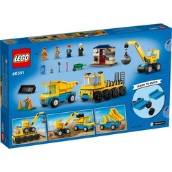 Конструкторы Lego Construction Trucks and Wrecking Ball Crane 60391