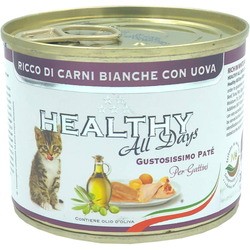 Корм для кошек HEALTHY Kitten Pate White Meat/Eggs 200 g
