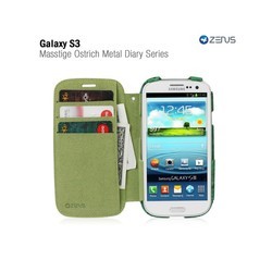 Чехлы для мобильных телефонов Zenus Masstige Ostrich Metal Diary for Galaxy S3