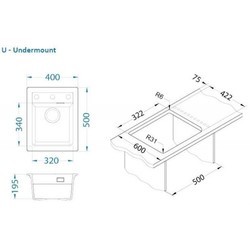 Кухонные мойки Alveus Atrox 10 1139769 400х500