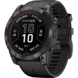 Смарт часы и фитнес браслеты Garmin Fenix 7X  Sapphire Pro Solar (черный)