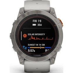 Смарт часы и фитнес браслеты Garmin Fenix 7X  Sapphire Pro Solar (черный)