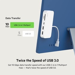 Картридеры и USB-хабы Belkin Connect USB-C 6-in-1 Multiport Hub with Mount