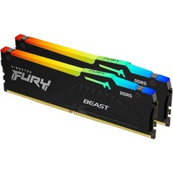 Оперативная память Kingston Fury Beast RGB DDR5 2x32Gb KF552C40BBAK4-64