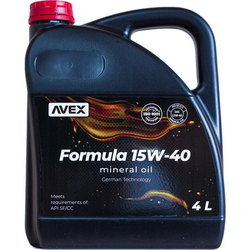 Моторные масла AVEX Formula 15W-40 4&nbsp;л
