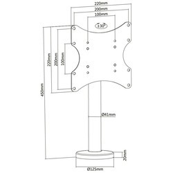 Подставки и крепления TECHLY ICA-LCD 316S