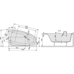 Ванны Sanplast WAL/Free 150x90 610-040-0660-01-000