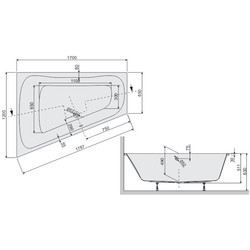 Ванны Sanplast WTL/Luxo 170x120 610-370-0420-01-000