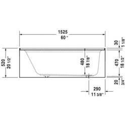 Ванны Duravit Architec 153x76 700355000000090