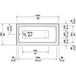 Ванны Duravit Architec 153x76 700355000000090