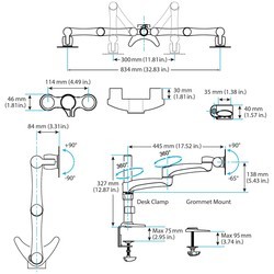 Подставки и крепления Startech.com ARMDUAL