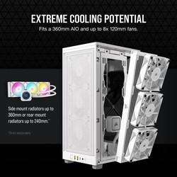 Корпуса Corsair 2000D Airflow белый